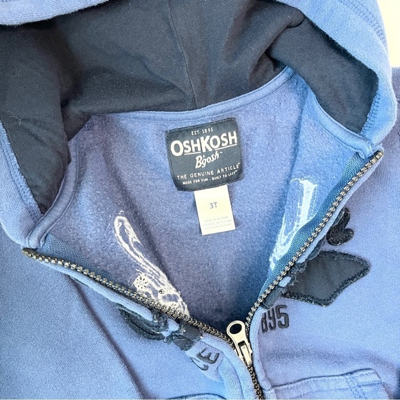 Kids Osh Kosh Brand Classic Zip Up Hoodie - Picture 2 of 5